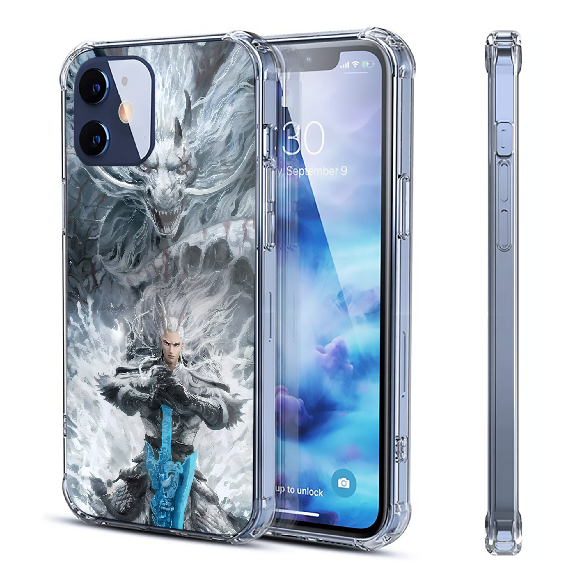 （画像用） Ne Zha 2 ナタ 魔童の大暴れ 【iPhone 12シリーズ対応】透明スマホケース（クリアソフトケース）
